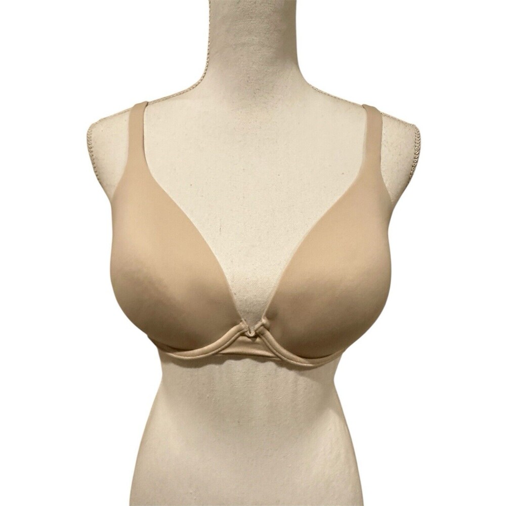 Victoria's Secret Body By Victoria 34D Full Coverage Uplift Bra Beige Underwire